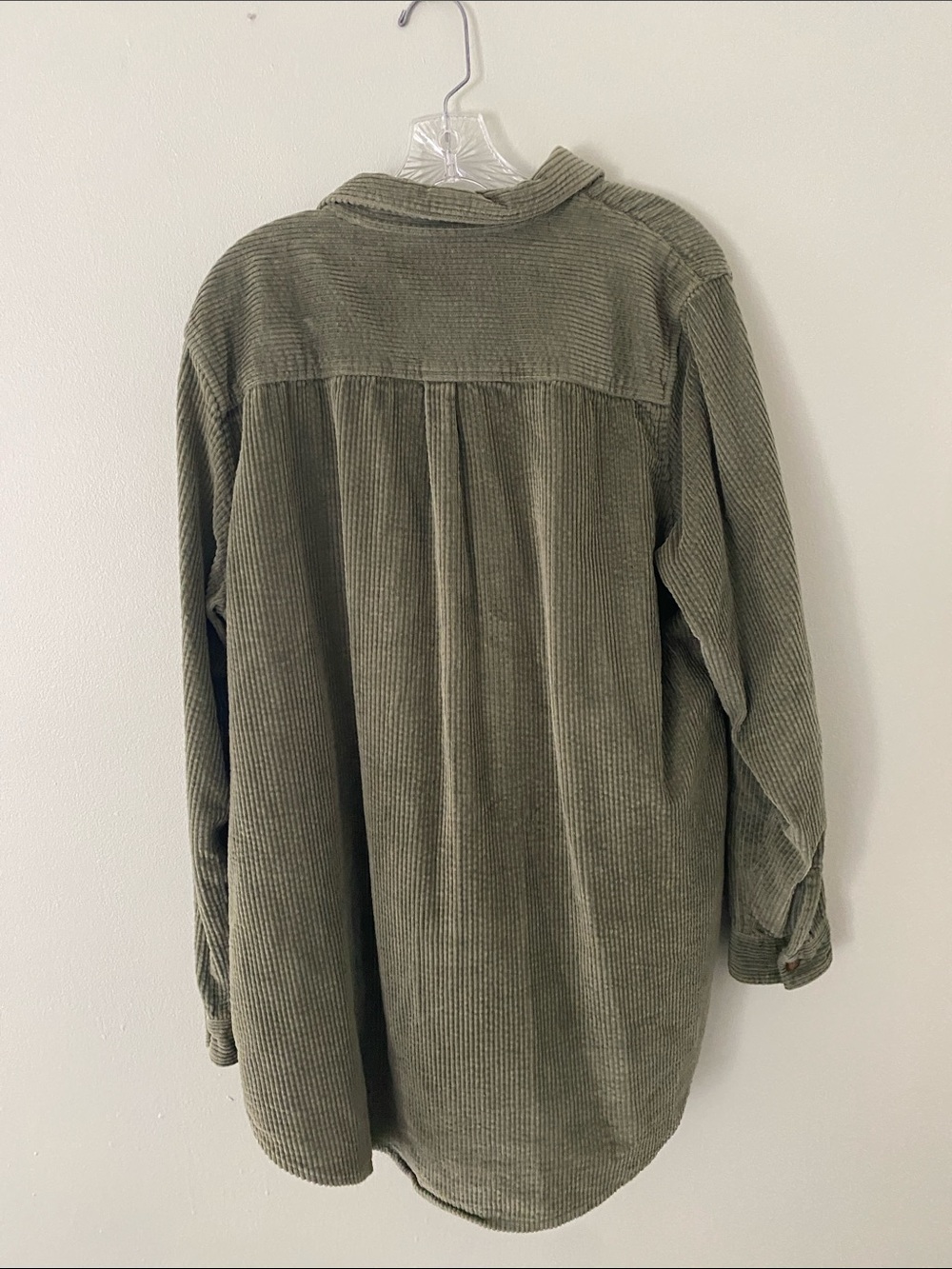 L.L Bean Comfort Corduroy Relaxed Tunic Shirt Buttoned front with pockets XL - Picture 3 of 5